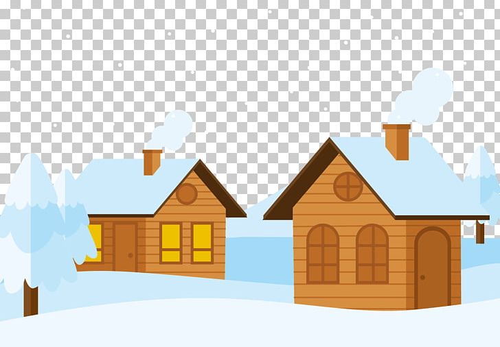 Snow Log Cabin Cottage PNG, Clipart, Adobe Illustrator.