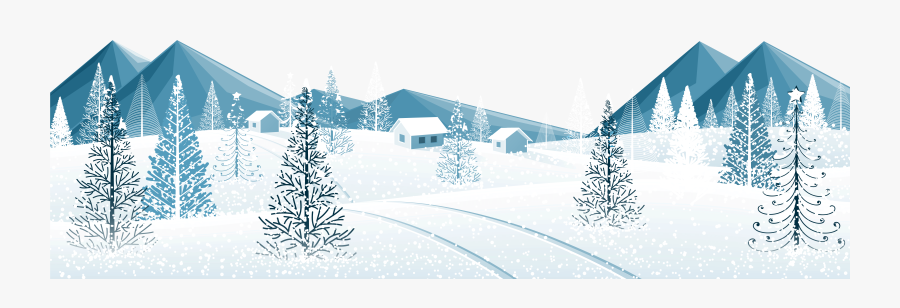 Winter Ground With Trees Png Clipart Image.