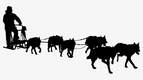 Transparent Sled Dogs Clipart.