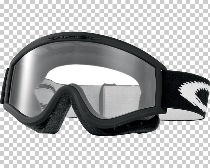 Oakley Ski Glasses, clear Oakley snow goggles with black.