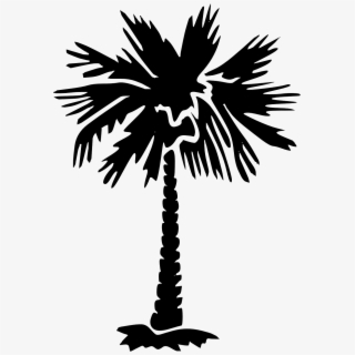 Palmetto Tree Silhouette , Transparent Cartoon, Free.