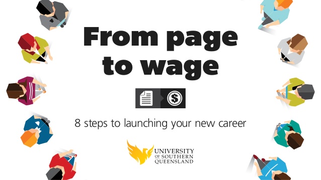 From page to wage: 8 steps to launch your career.