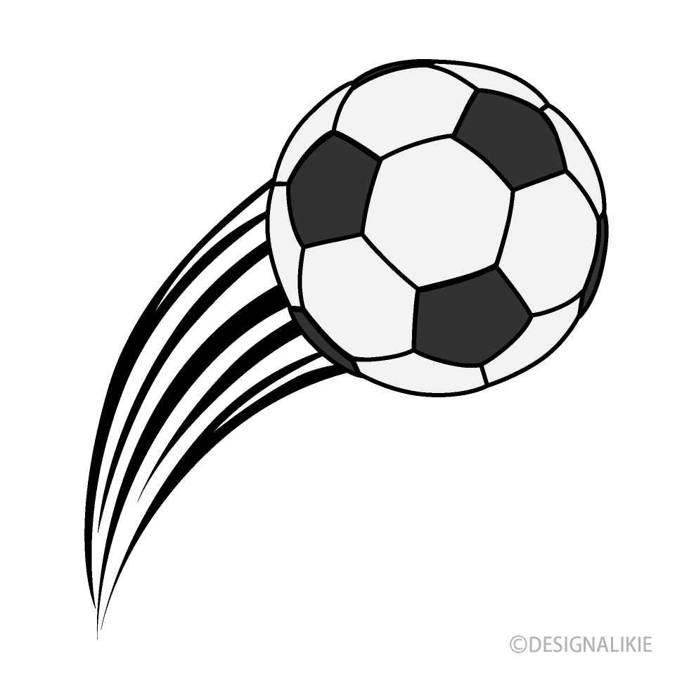 Free Curved Soccer Ball Clipart Image｜Illustoon.