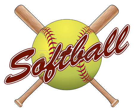 Softball Bats Clipart.