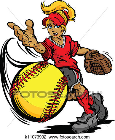 Softball Batter Clipart.