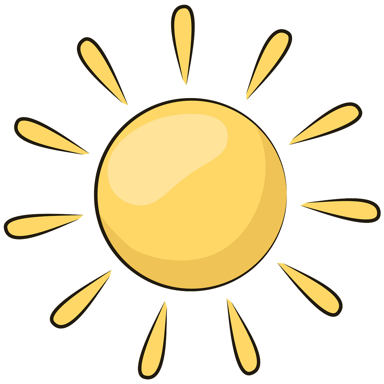 Sun clipart. Free download..