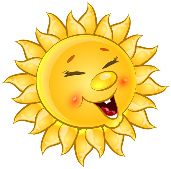 Transparent Cute Sun Cartoon PNG Clipart Picture.