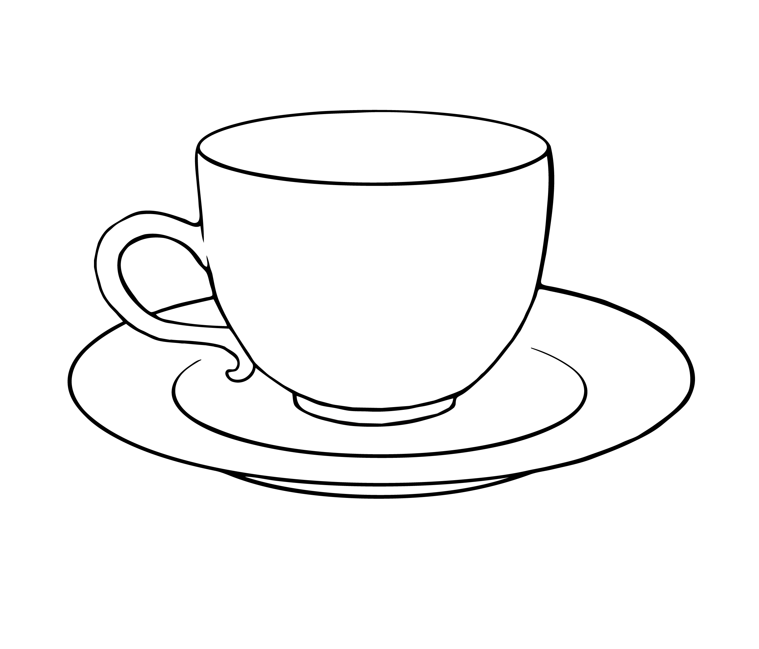 Tea Cups And Saucers Clipart.