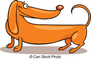 Dachshund puppy clipart.