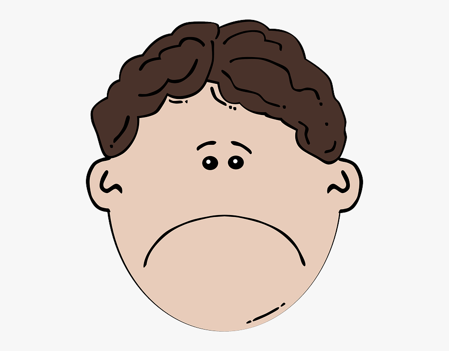 Depressed Face Cliparts.