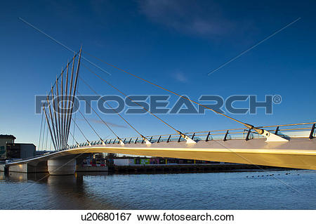 Picture of England, Greater Manchester, Salford Quays. Swing.