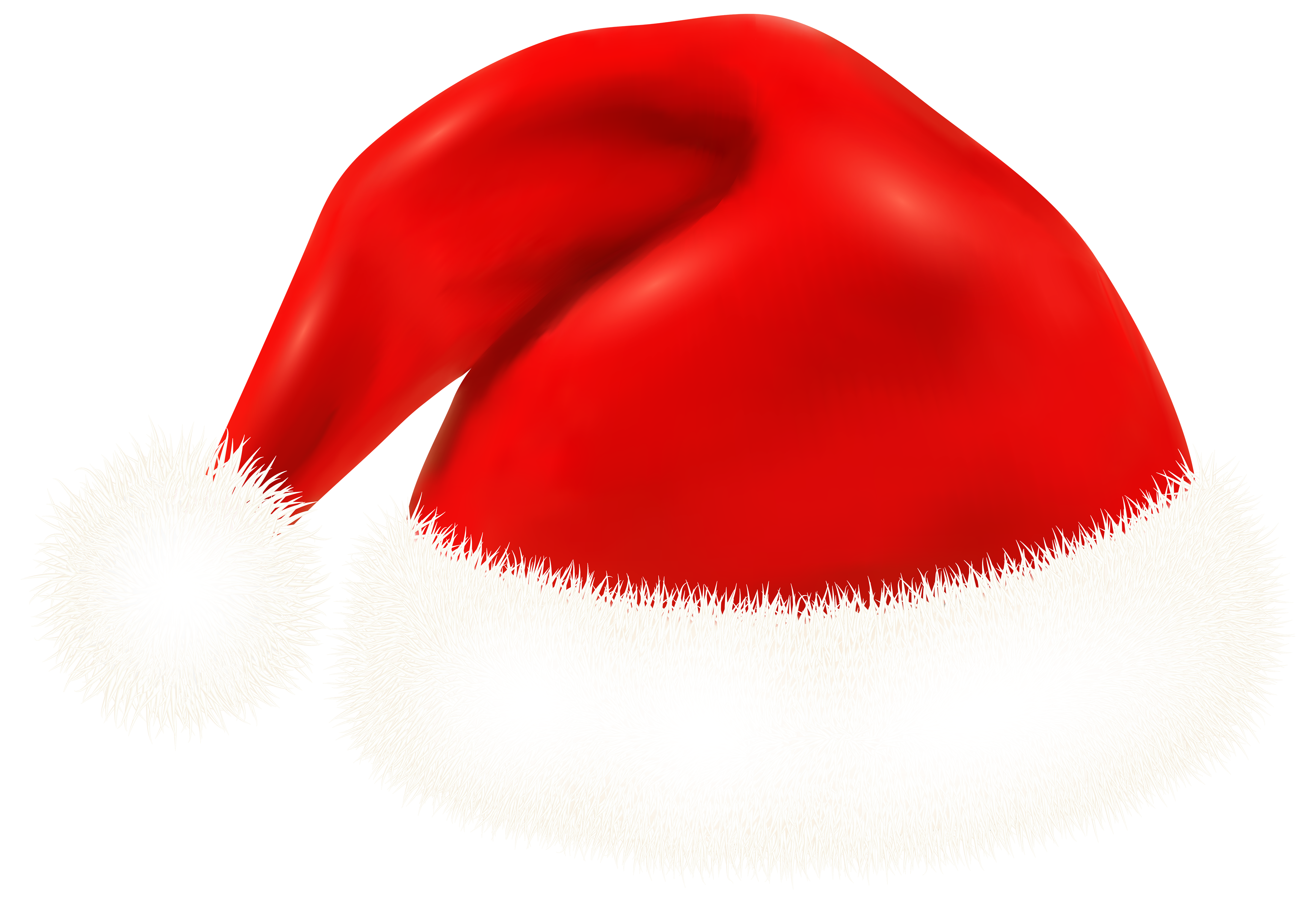 Santa Claus Hat PNG Clipart Image.