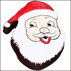 Santa Claus Face Cake to Hyderabad,Chennai,Banglore,India.