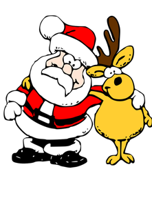 1022 free christmas clip art santa reindeer.