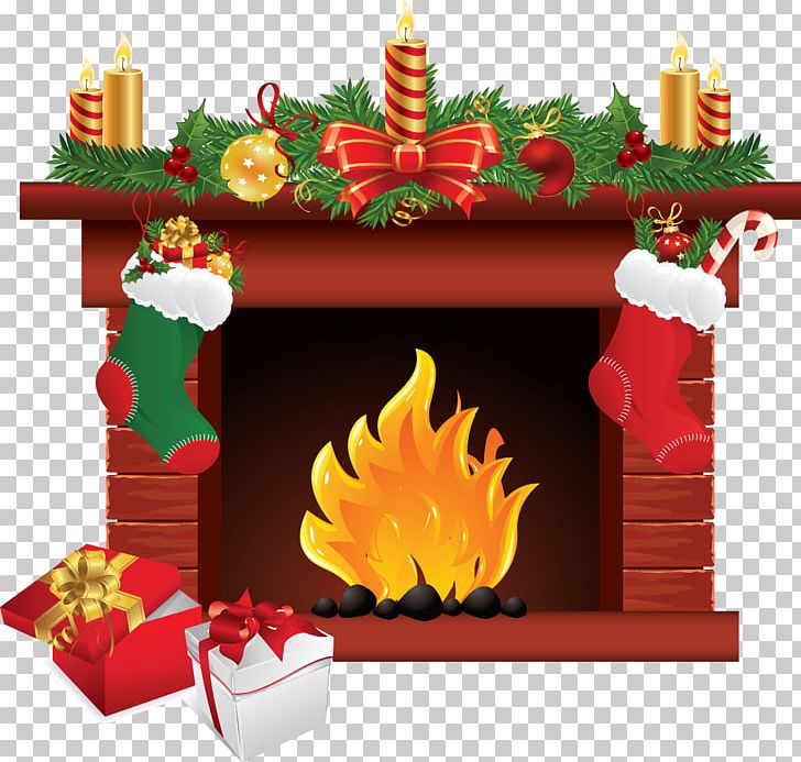 Santa Claus Christmas Fireplace PNG, Clipart, Chimney.