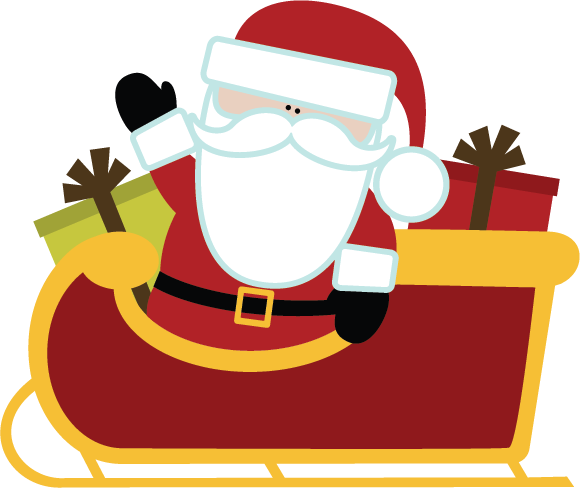 Santa Sleigh PNG Images Transparent Free Download.