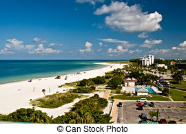 Stock Images of Siesta Key Beach Sarasota Florida.