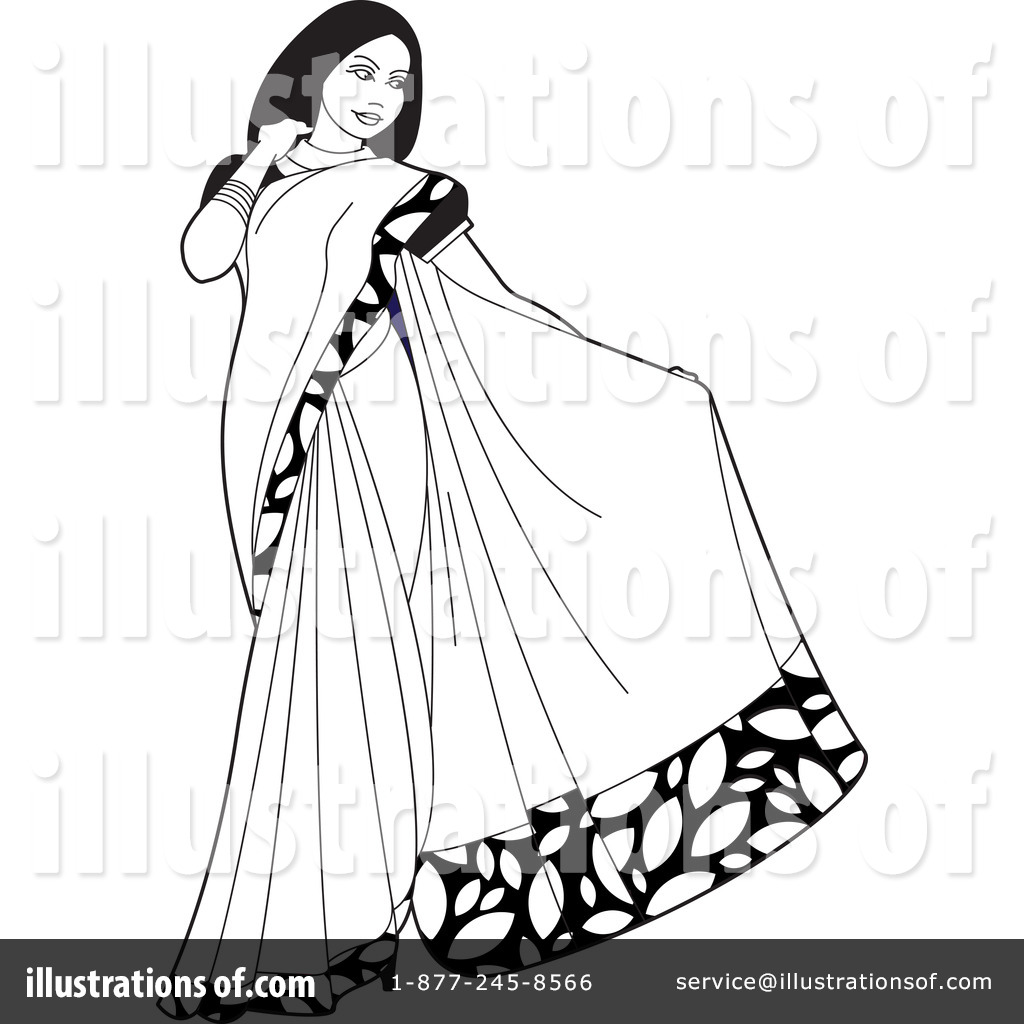 Saree Sari Clip Art.