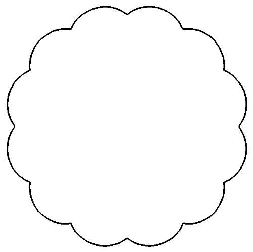 Scalloped Edge Border Clipart.