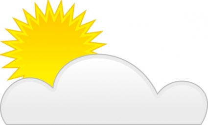 Sun Cloud clip art clip arts, free clip art.