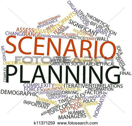 Stock Illustration of Scenario planning k11371259.