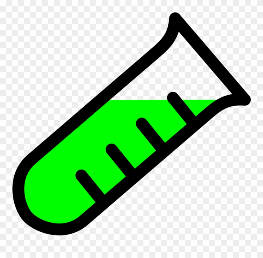 Free Vector Graded Test Tube Clip Art.