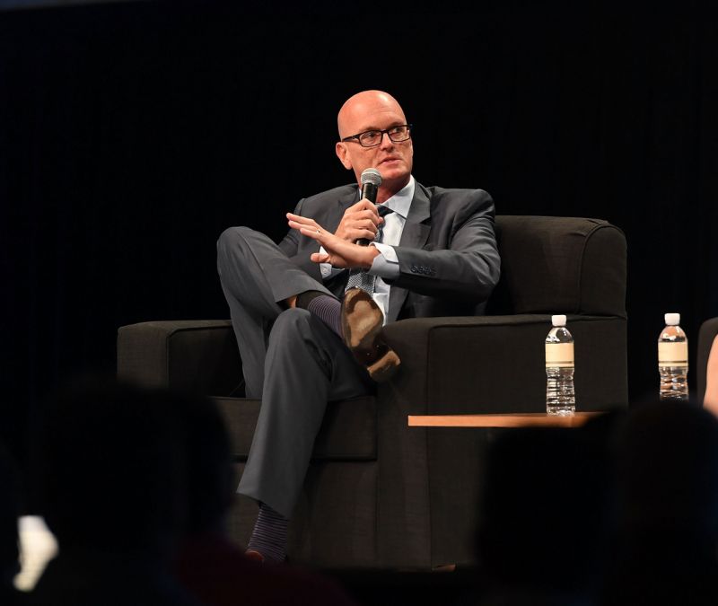 Scott Van Pelt rocks Purdue logo after bet to Tyler Trent.