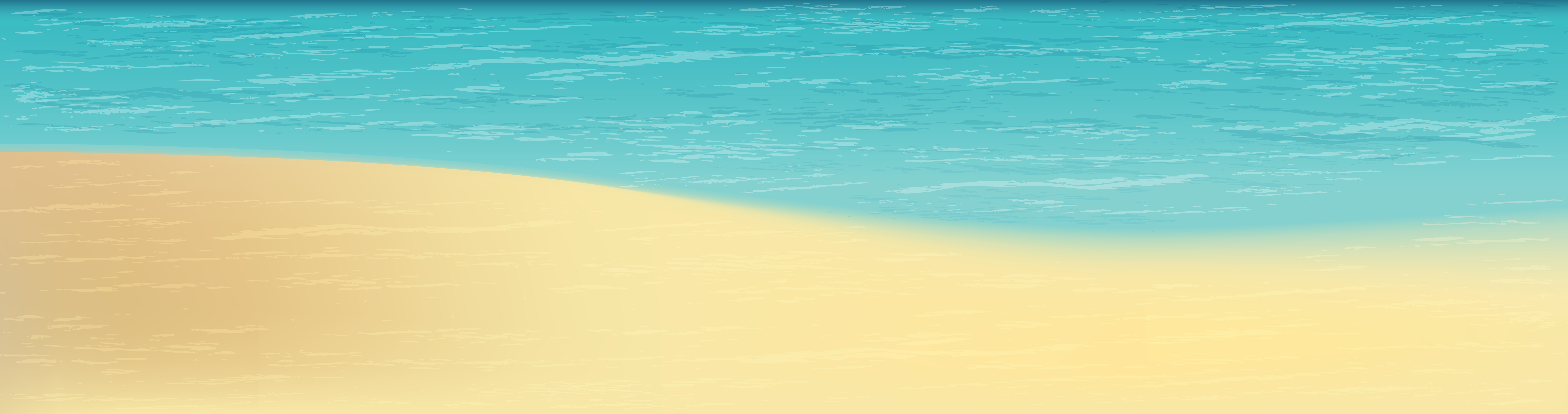 Sea and Sand Clip Art PNG Image.