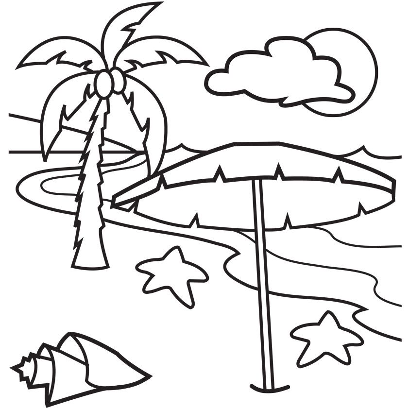 Free Beach Umbrella Coloring Pages, Download Free Clip Art.