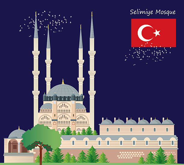 Selimiye Mosque Clip Art, Vector Images & Illustrations.