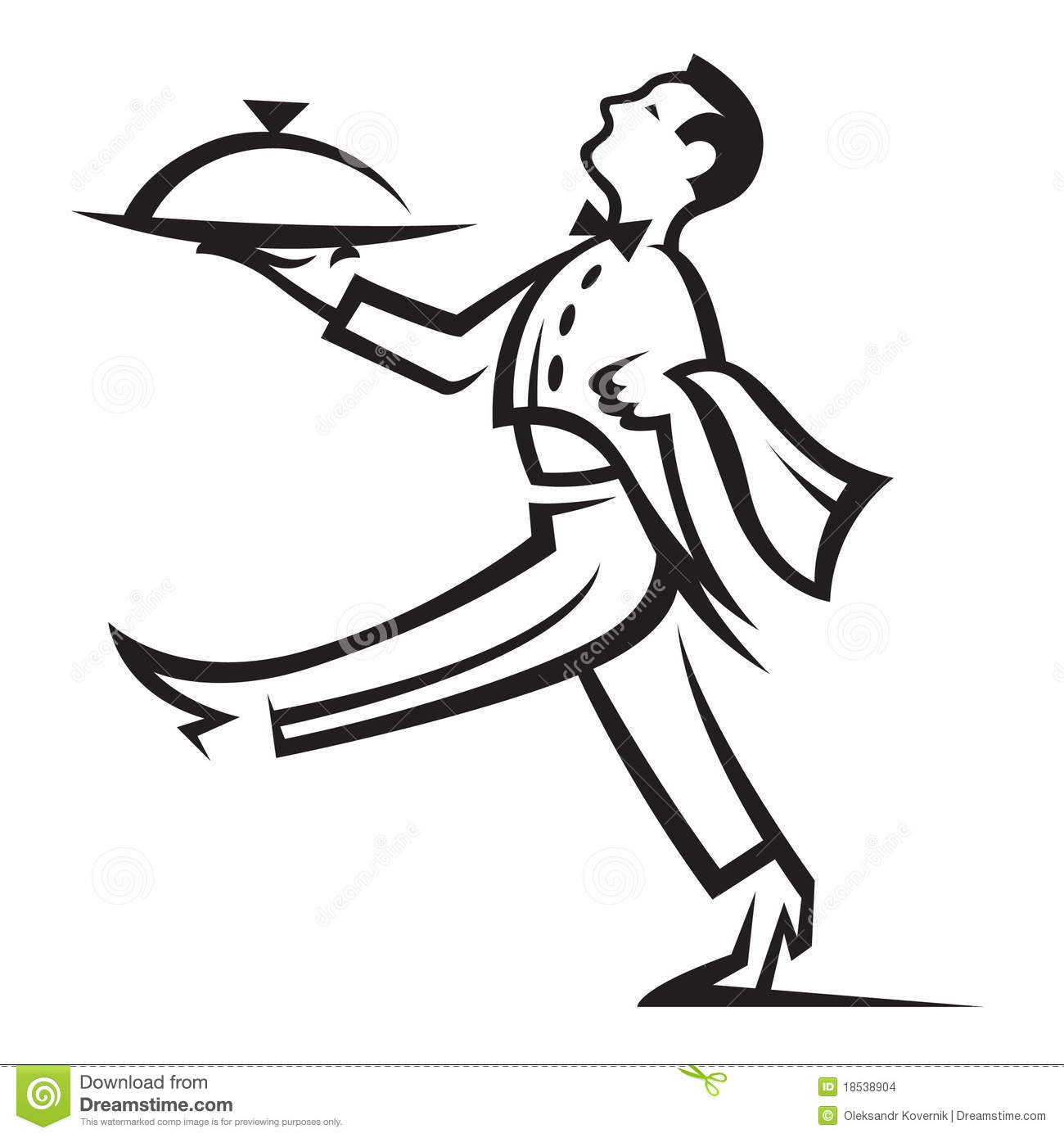 Food Server Clipart (9+).