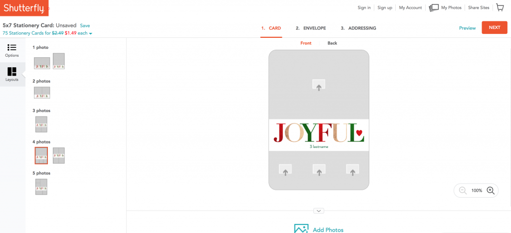 How to Make Christmas Cards with Shutterfly.
