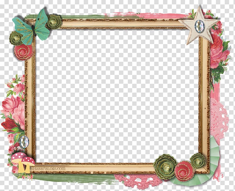 Frames Shabby chic , Frame Border transparent background PNG.