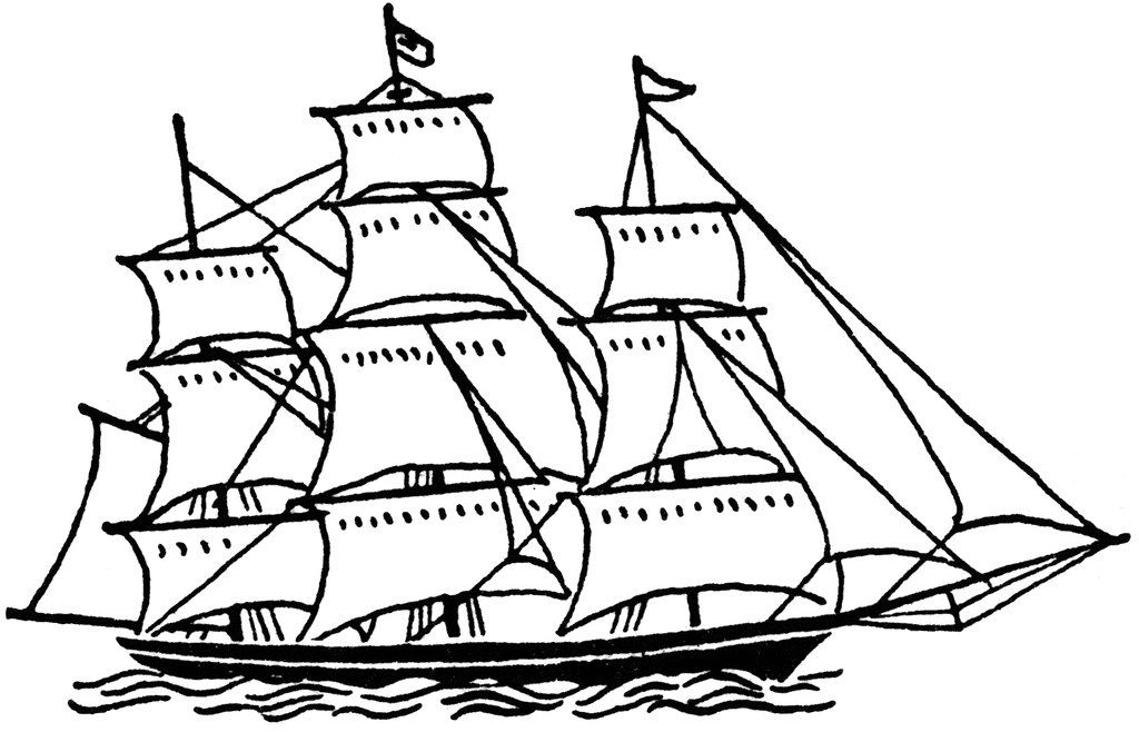 Sailing ship clipart kid 4.