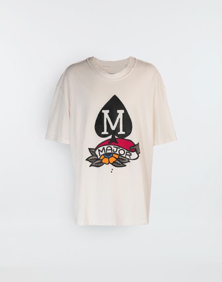 Maison Margiela M Spade Logo Printed T Shirt Men.