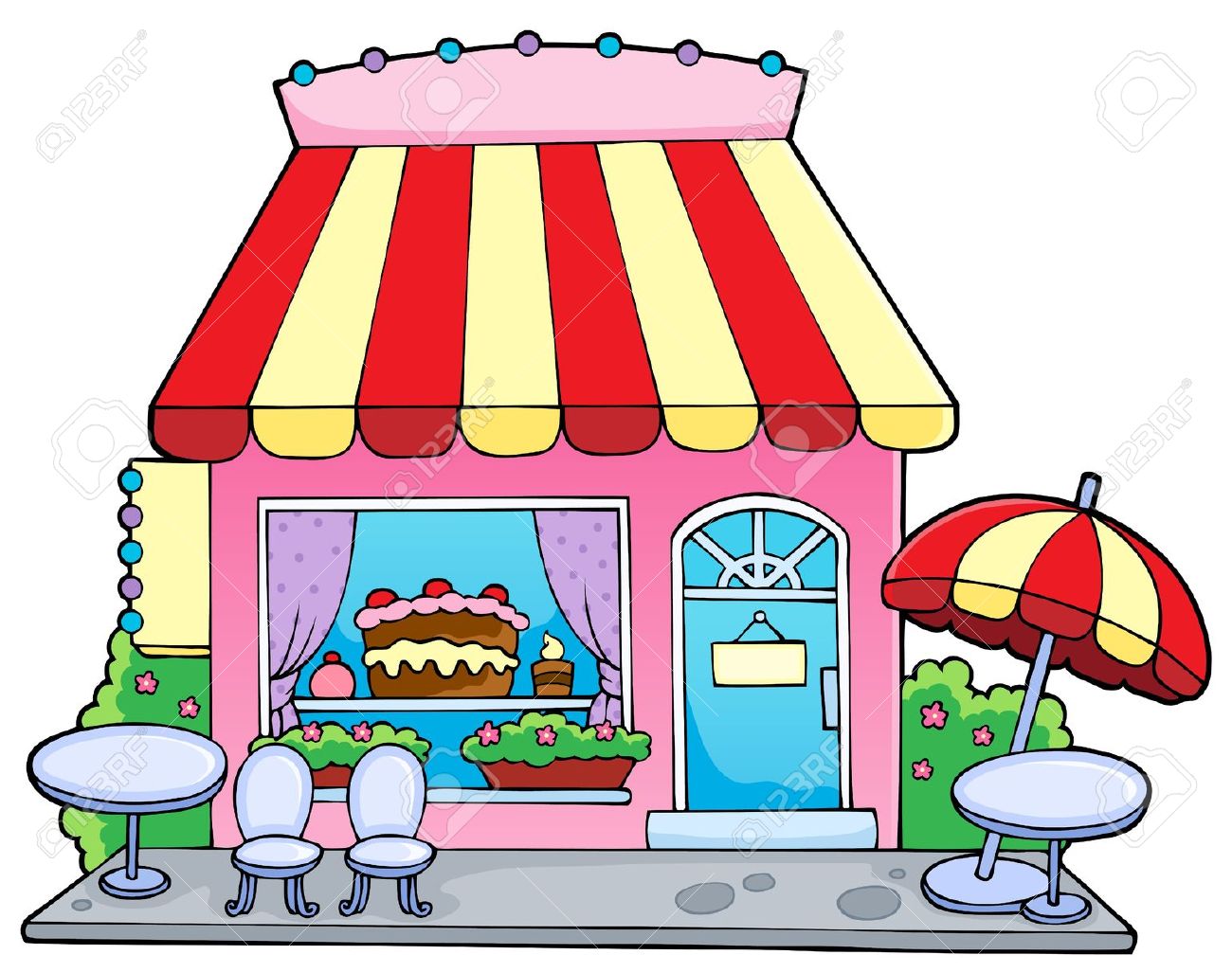 Cartoon Candy Store.