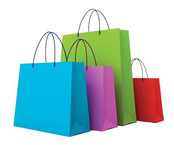 Shopping bag clipart transparent background.