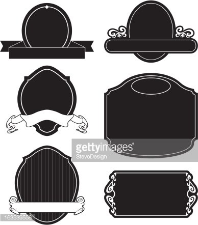 Sign Shapes Clipart Image.