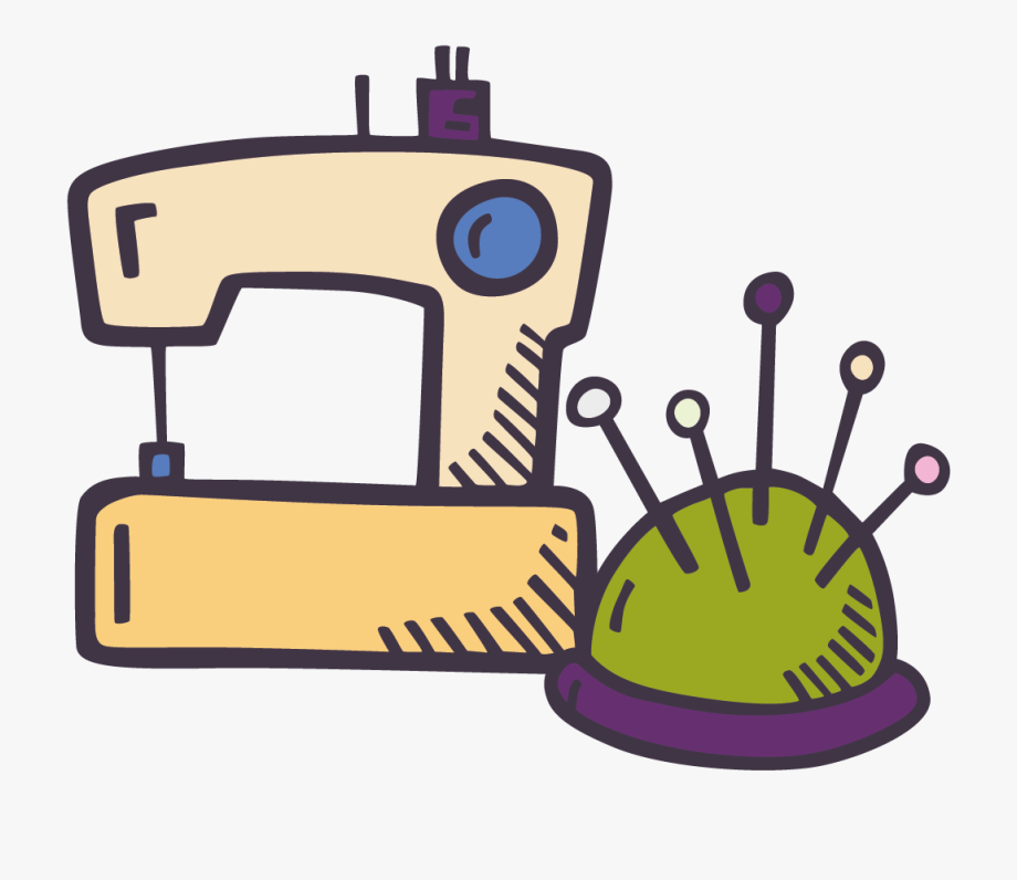 Sewing Machine Doodle , Png Download.