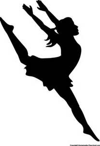 Dance Clip Art Silhouette Silhouette female dancer.