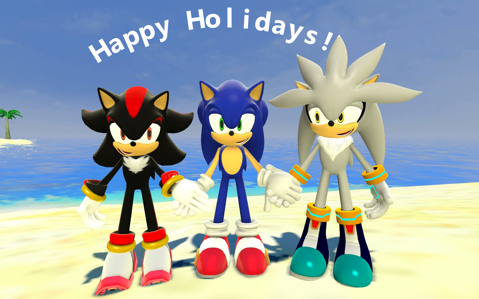 Shadow, Sonic and Silver goes on vacation by SRX1995 on DeviantArt.