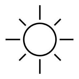 Simple Sun Clipart.