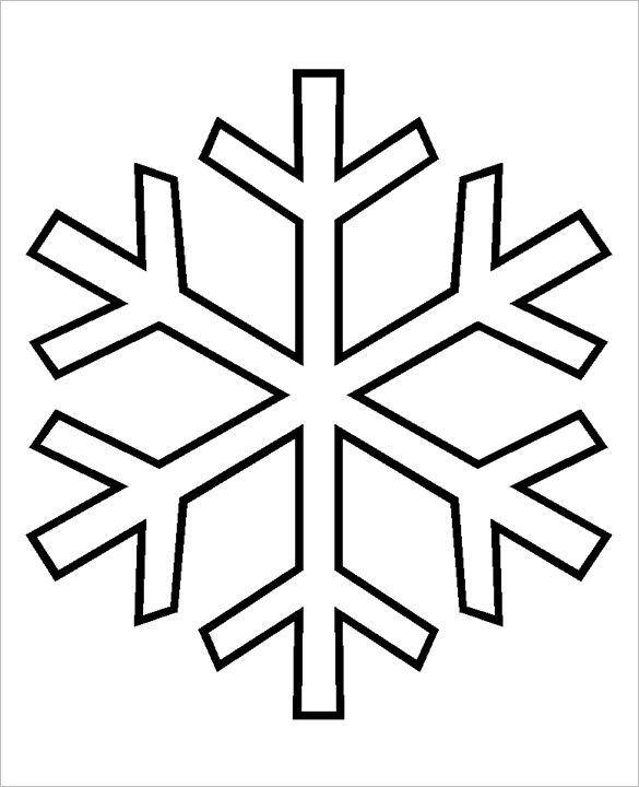 Simple Snowflake Clipart.