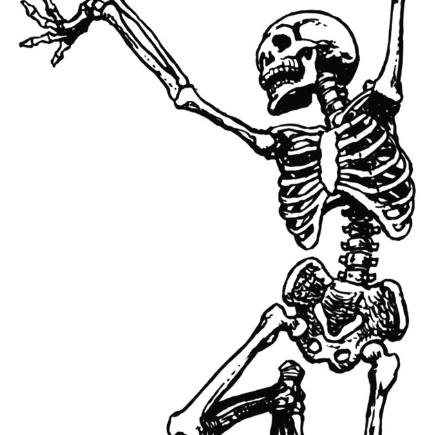 Skeleton Clipart Black And White.