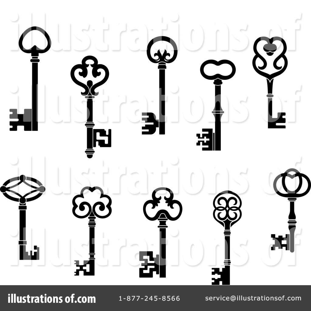 Skeleton Key Clipart #1118313.