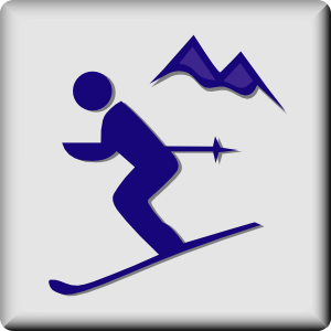 Ski resort clipart.