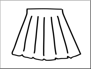 Skirt clipart black and white 2 » Clipart Station.