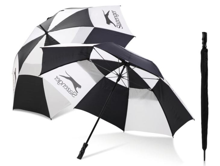 Manual Open Golf Umbrella Of Double Layer With Slazenger.