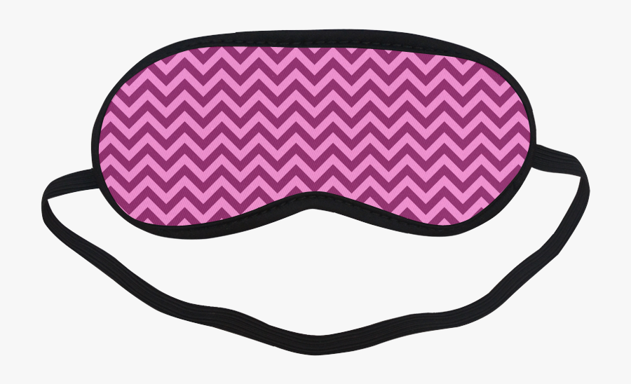 Chevron Zigzag Black & White Transparent Sleeping Mask.