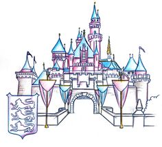 Sleeping Beauty Castle Clipart.